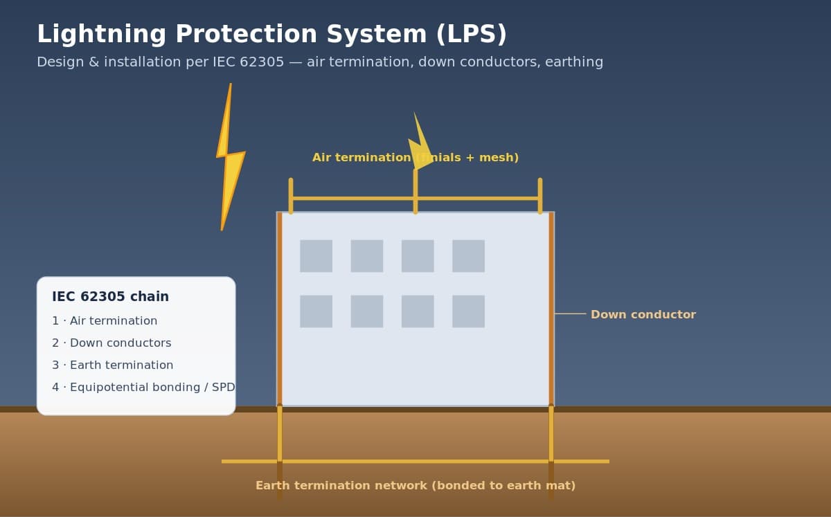 Lightning Protection System per IEC 62305